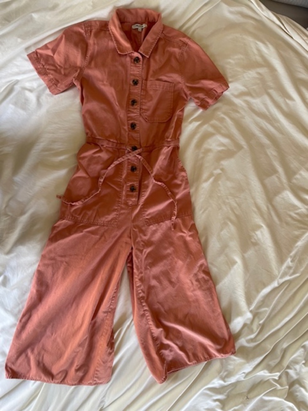 Madewell, coral pink, jumpsuit